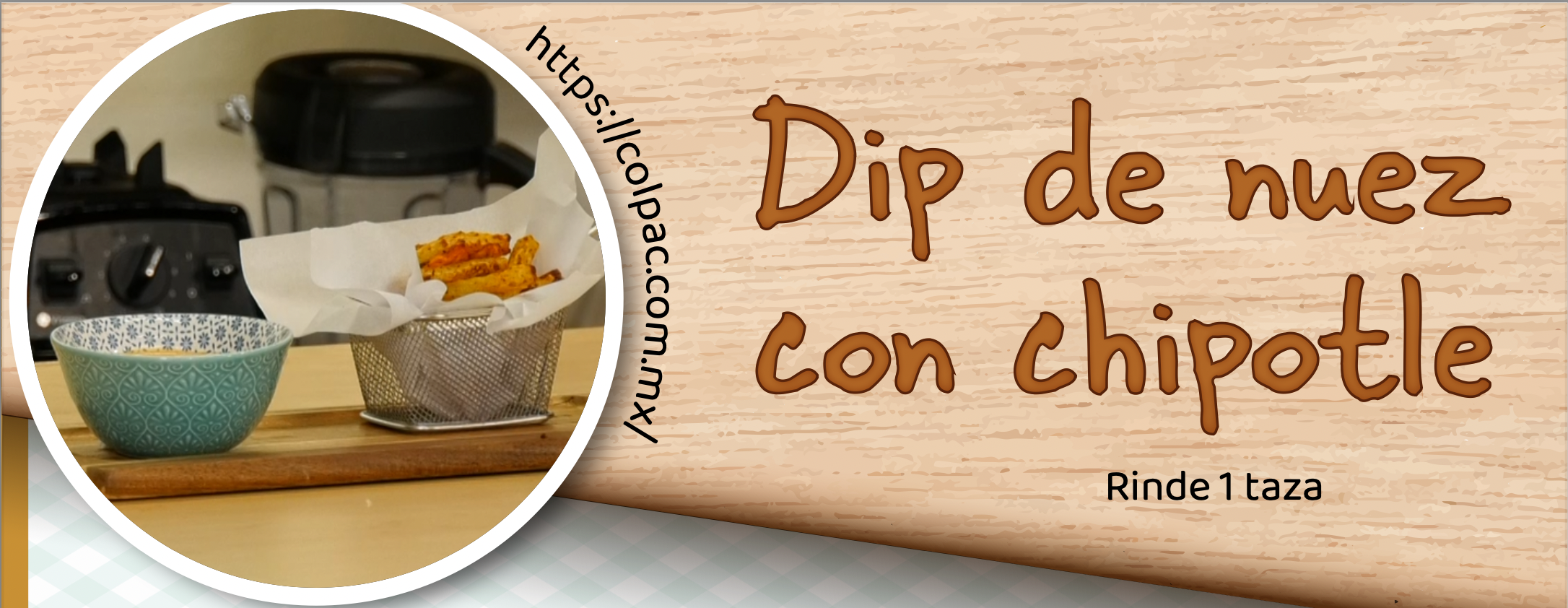 Dip de nuez con chipotle