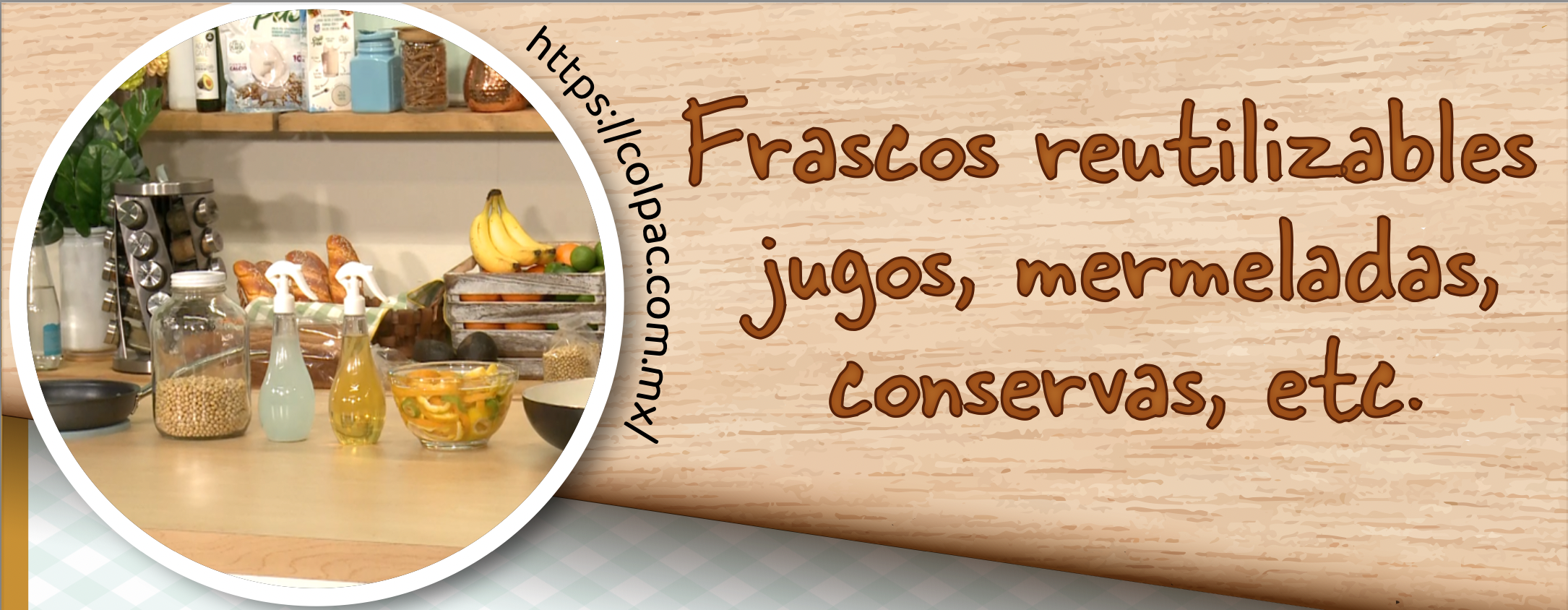 Frascos reutilizables